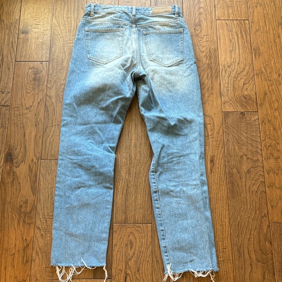 Nasty Gal Organic Distressed Light Blue Jeans - Picture 5 of 7